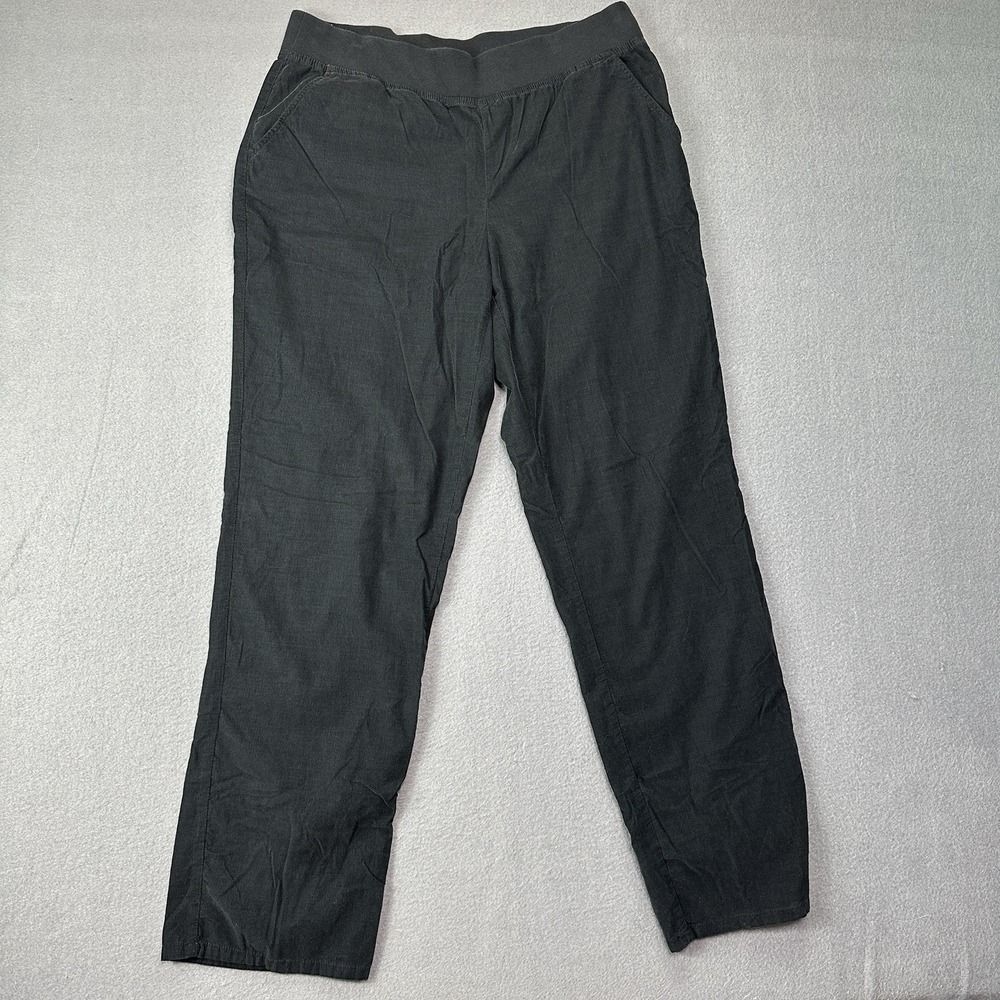 J. Jill Pure Jill Corduroy Cotton Pull On Pants Black Medium Basic Casual Travel
